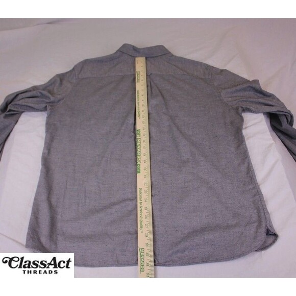 Jos A Bank 1905 Mens Long Sleeve Gray Cotton Tailored Fit Sz XL - Picture 5 of 9